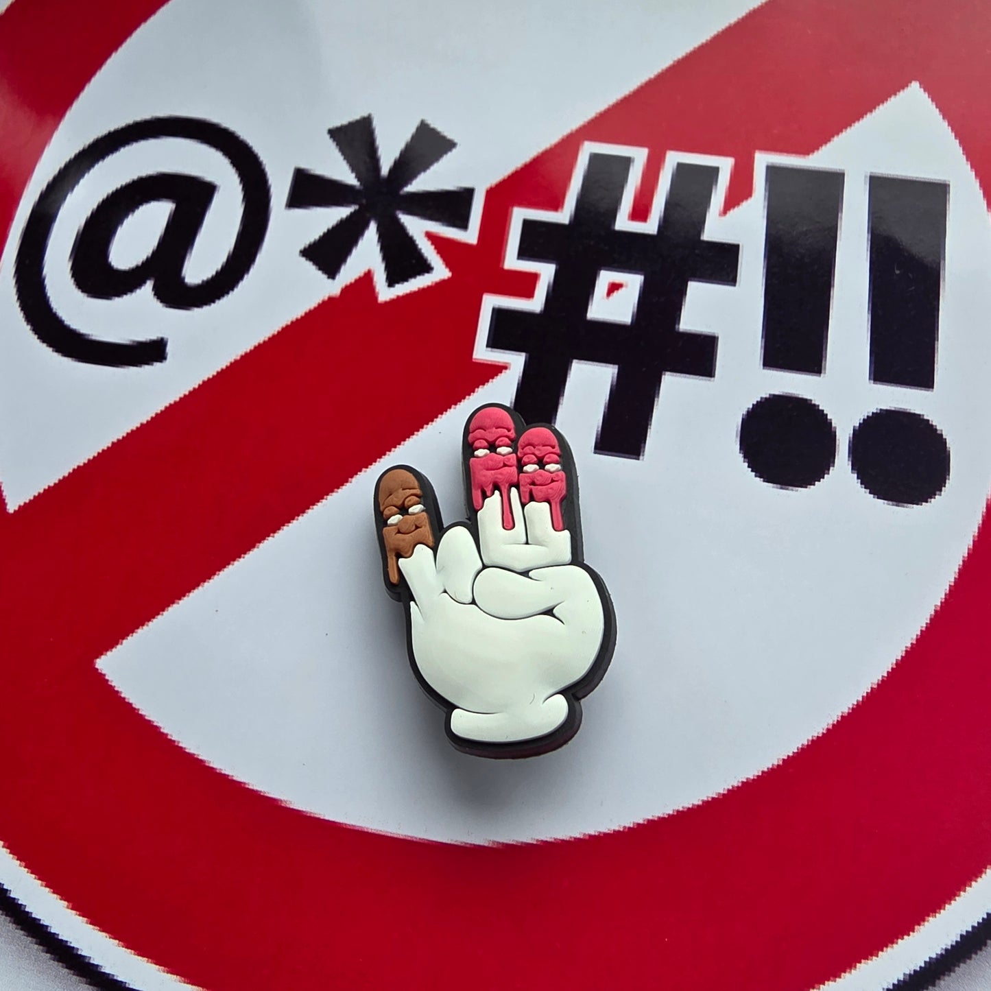 2 in the Pink 1 in the Stink Croc Charm