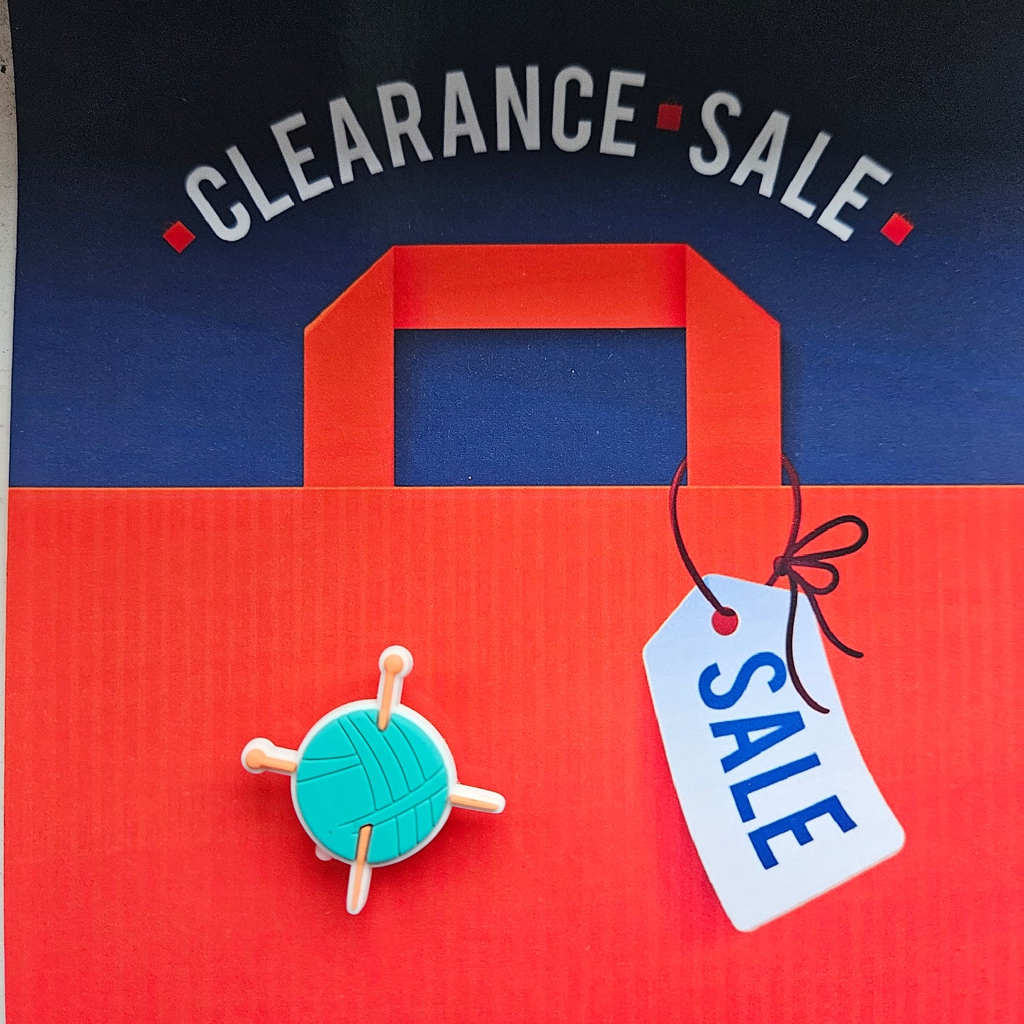 Ball Of Wool Knitting Crochet Croc Charm