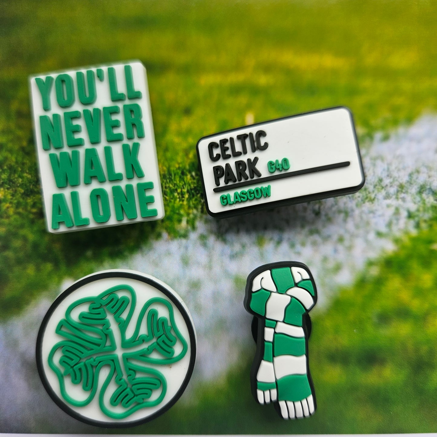 Celtic Croc Charms Set Of 4 - Laughing Croc