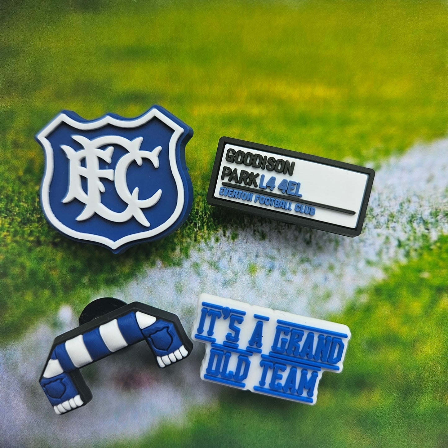 Everton Croc Charms Set Of 4 - Laughing Croc