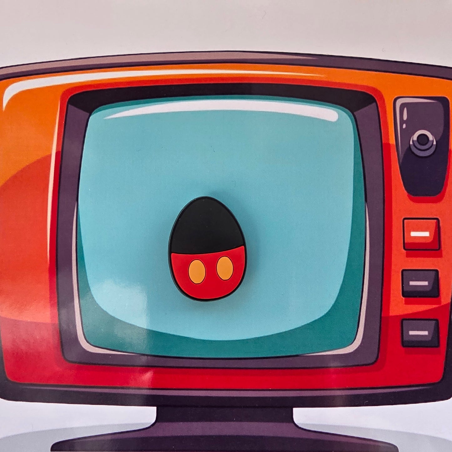 Mickey egg Inspired Croc Charm