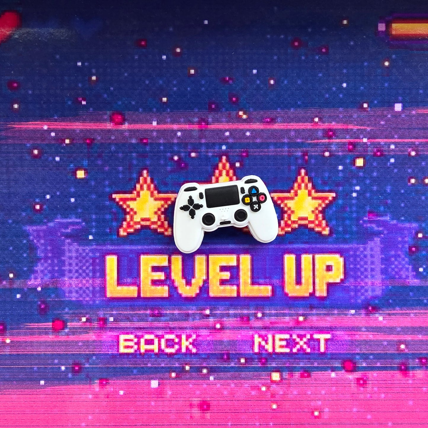 PlayStation pad white Inspired Croc Charm