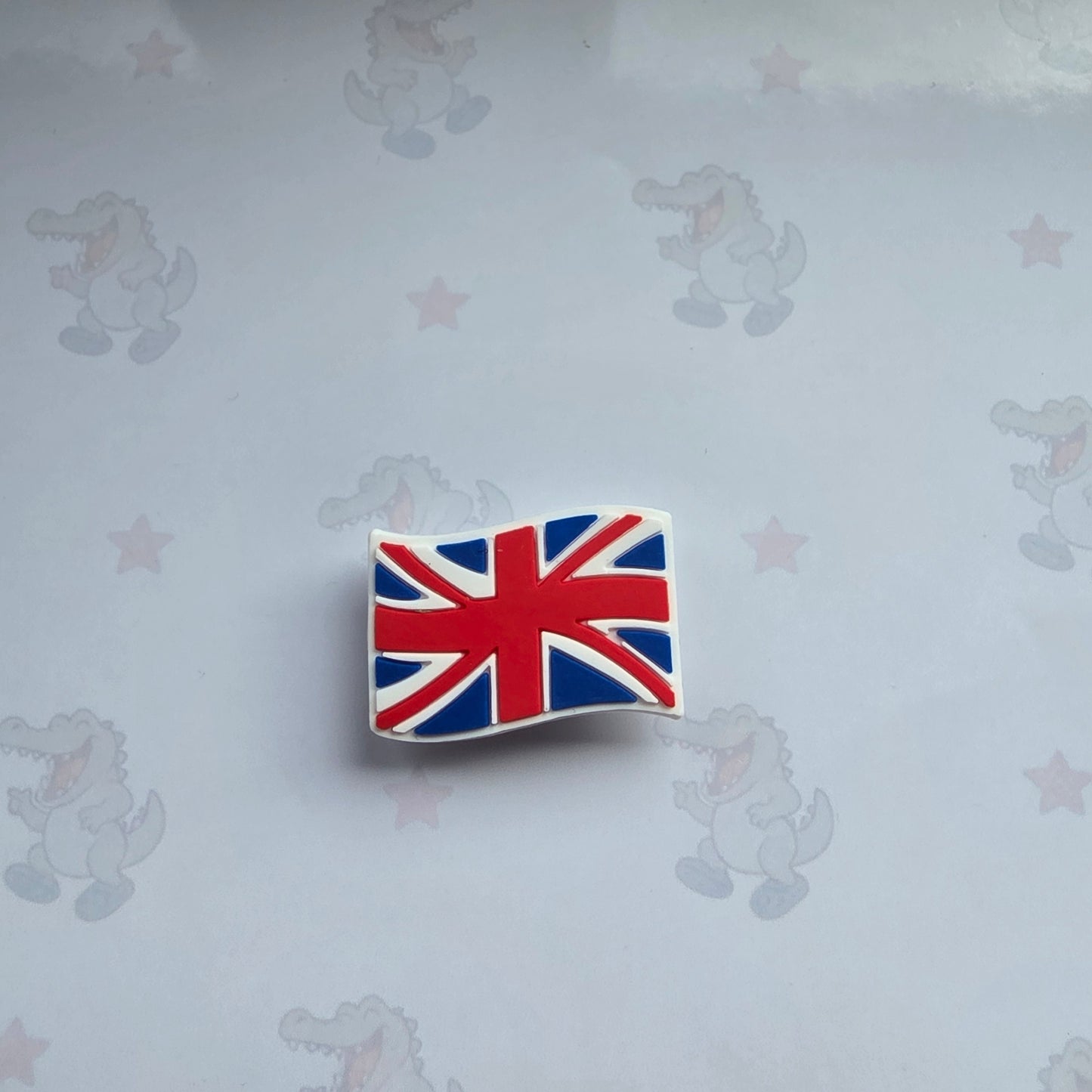Union Jack Flag Croc Charm