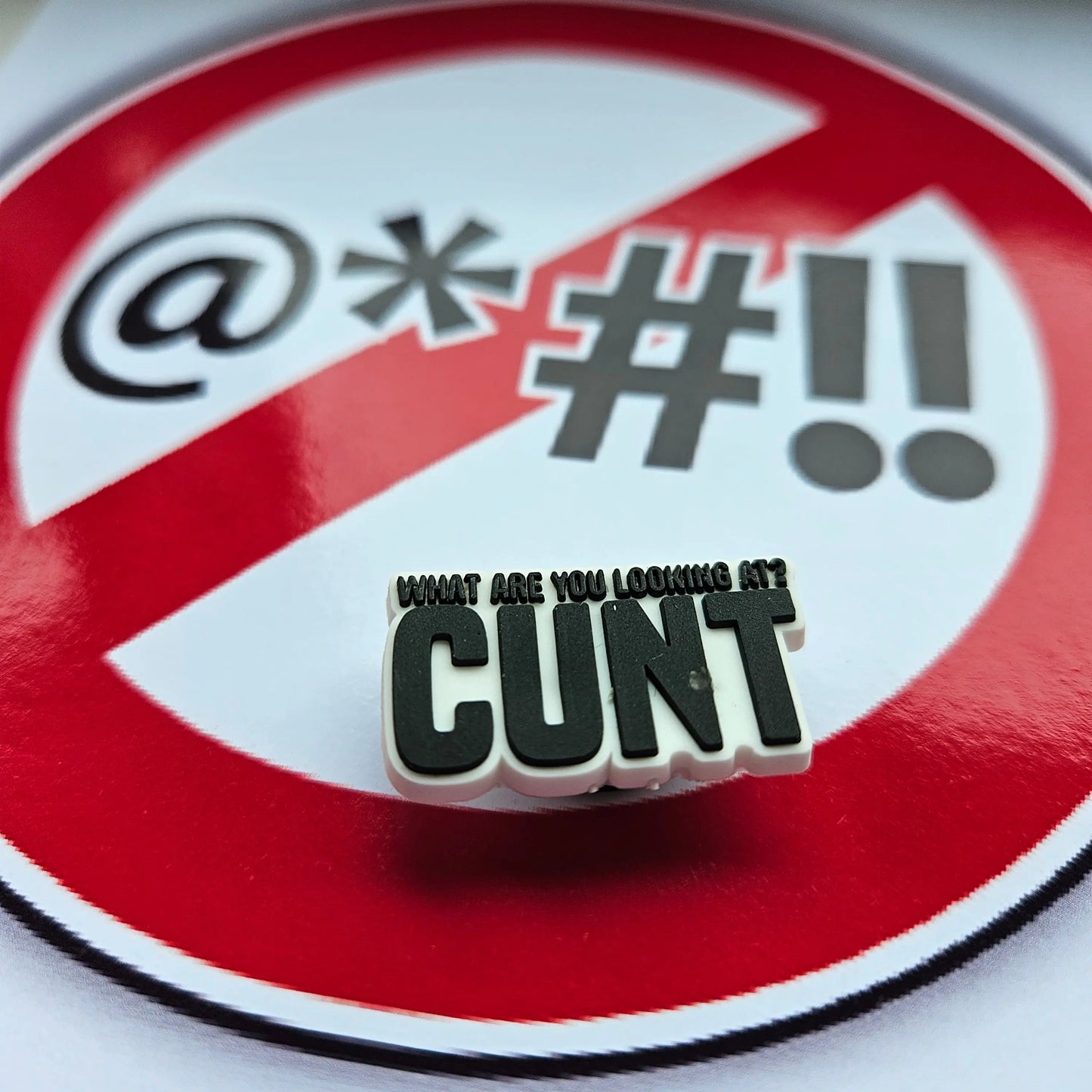 What Are You Looking At Cunt Croc Charm