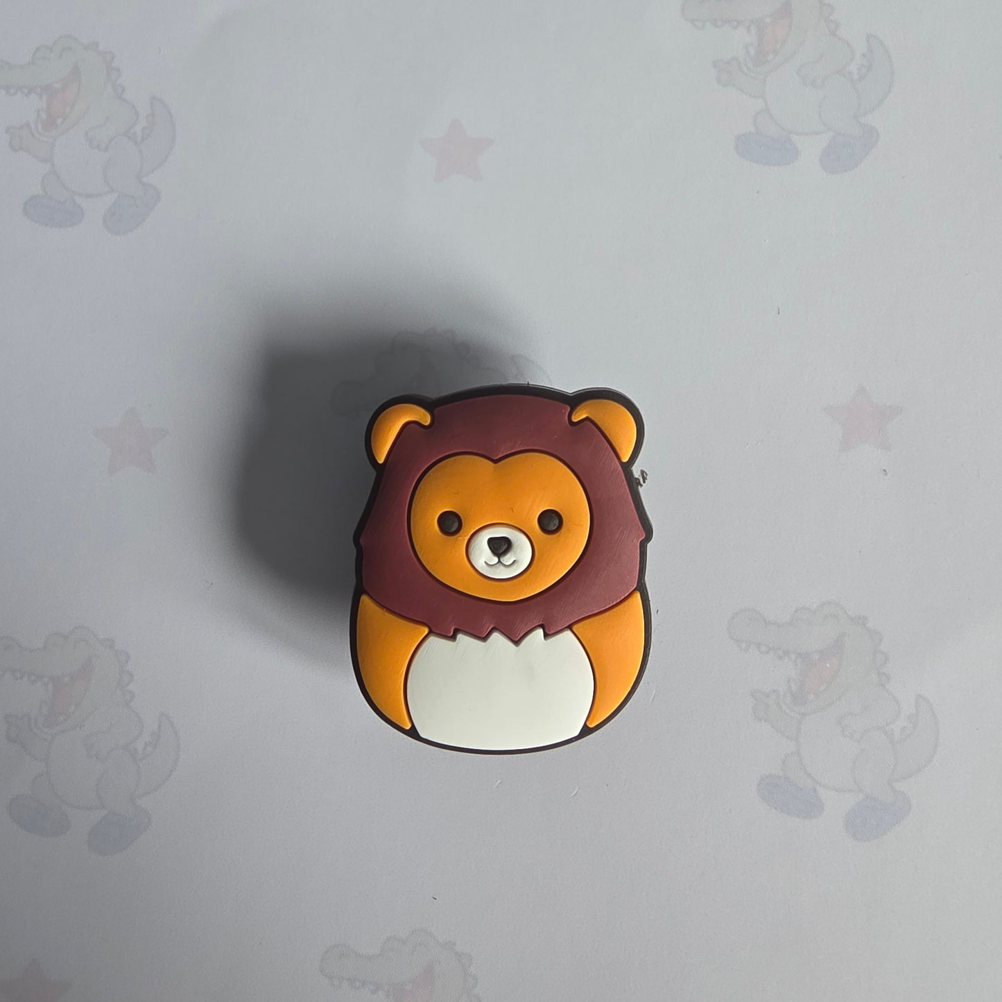 lion Squishmallow Inspired Croc Charm