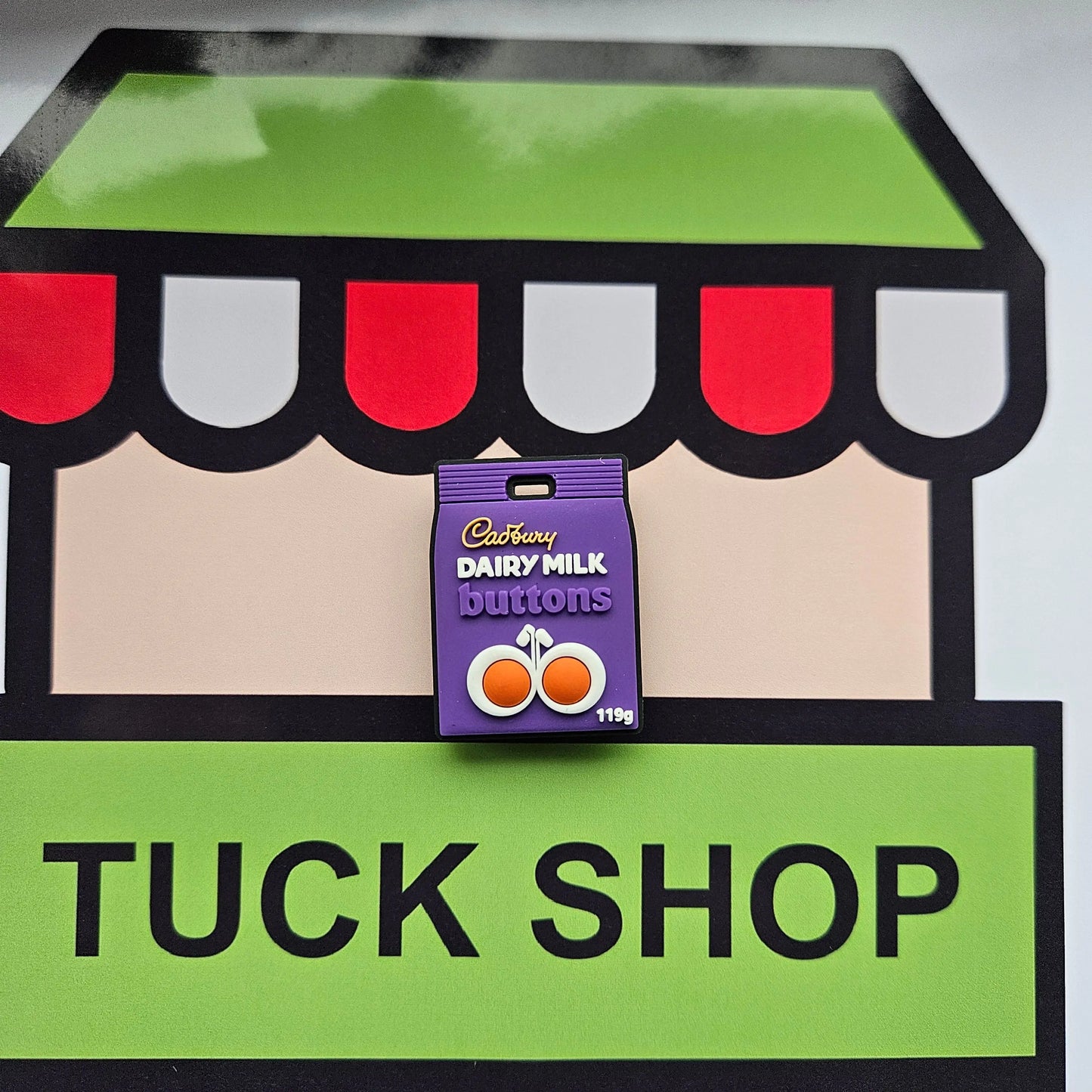 Dairy Milk Buttons Croc Charm - Laughing Croc