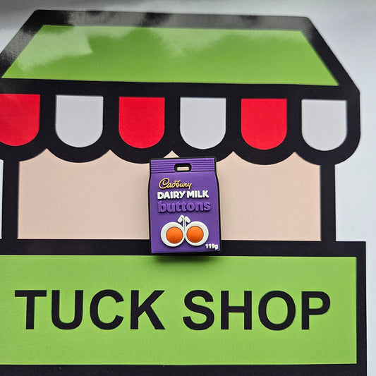 Dairy Milk Buttons Croc Charm - Laughing Croc
