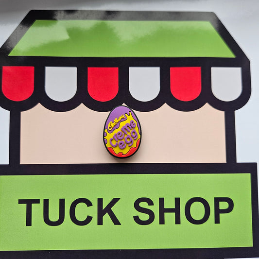 Creme Egg Croc Charm - Laughing Croc