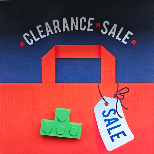 Green  Building Block Croc Charm - Laughing Croc