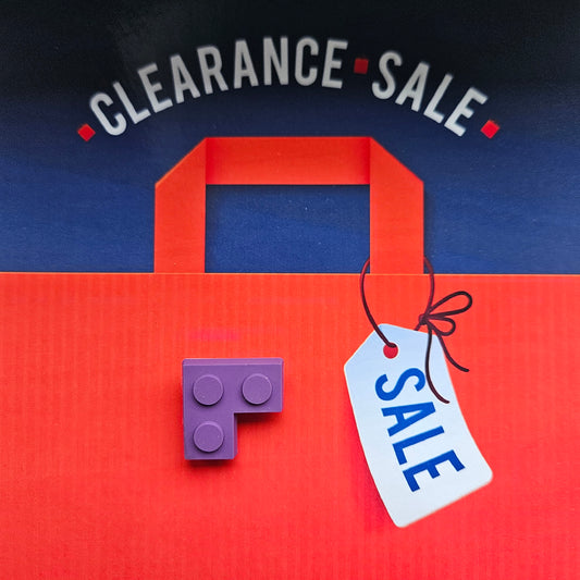 Purple Corner  Building Block Croc Charm - Laughing Croc