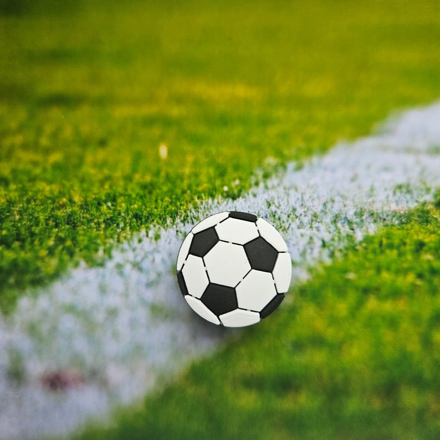 Football Croc Charm - Laughing Croc