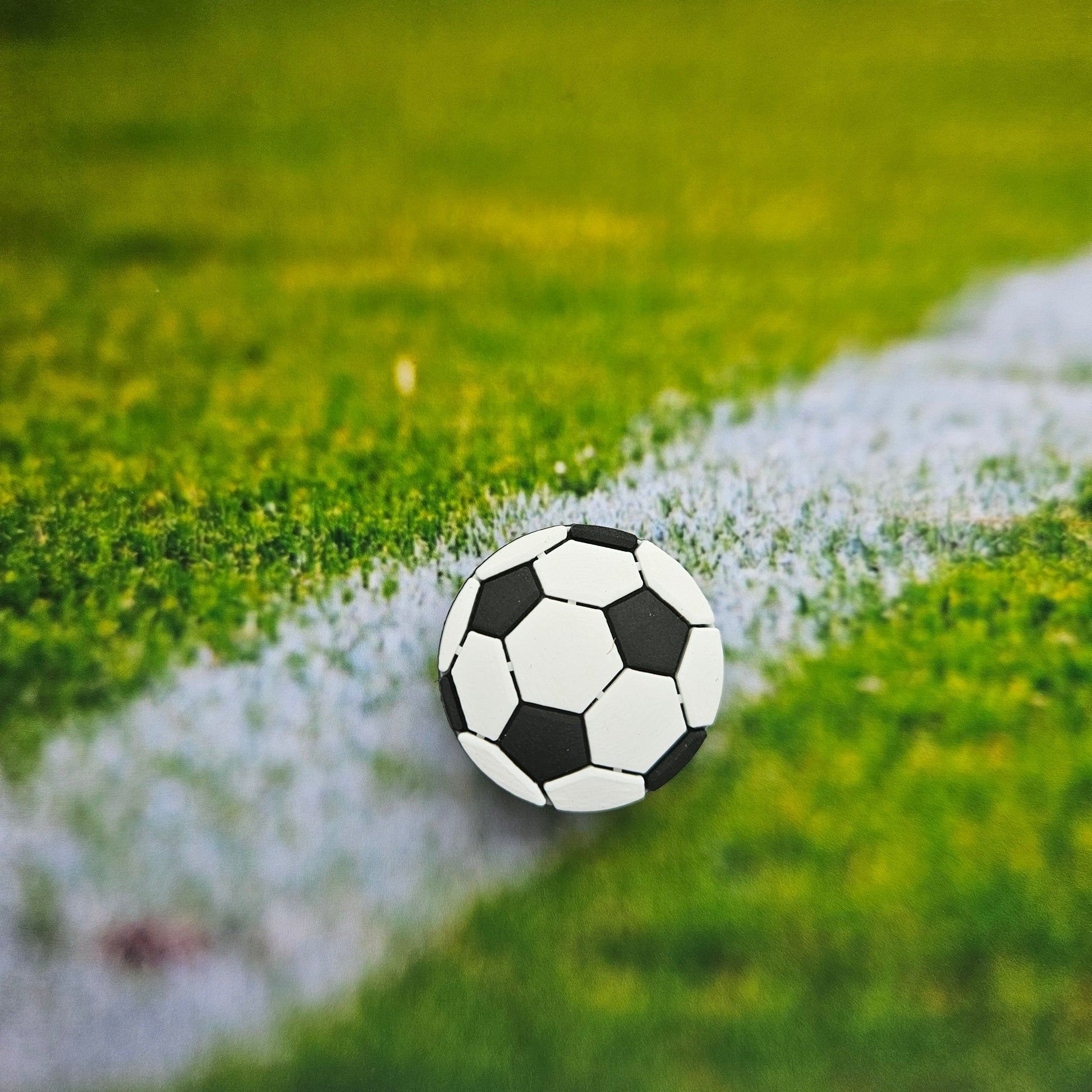 Football Croc Charm - Laughing Croc