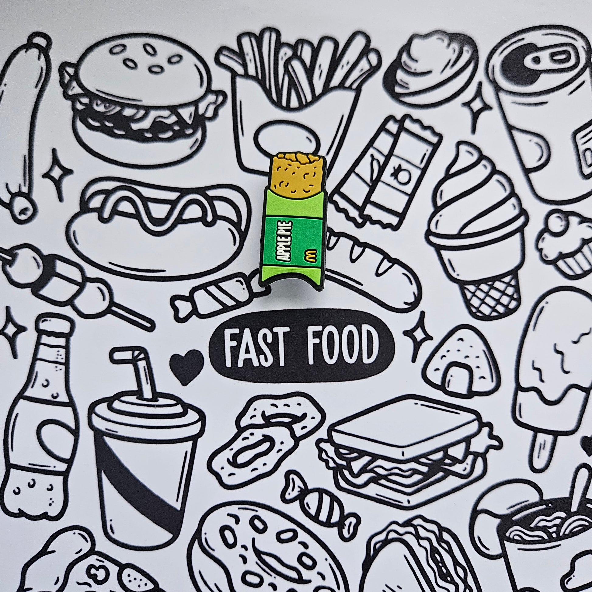 Apple Pie Croc Charm