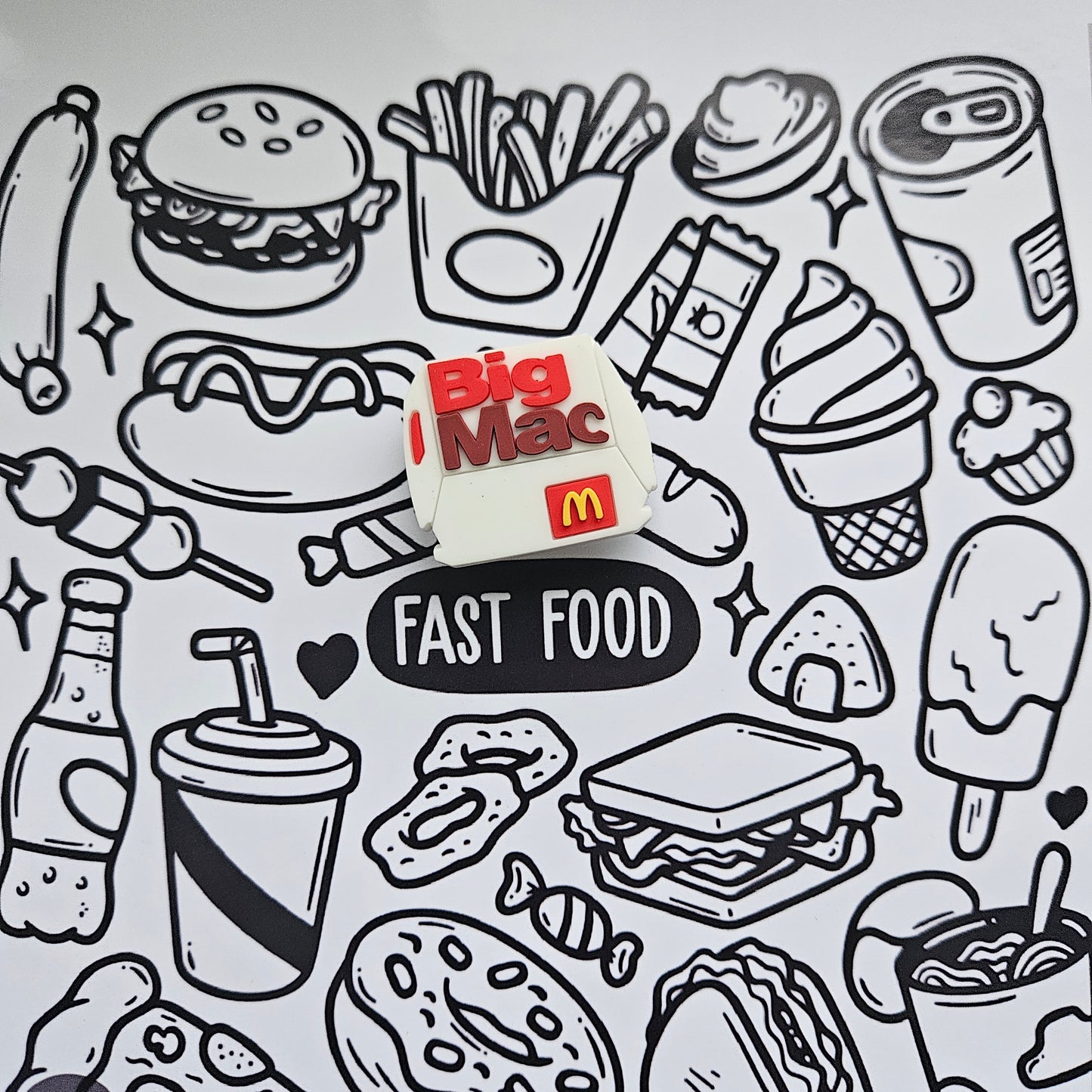 Big Mac inspired Croc Charm