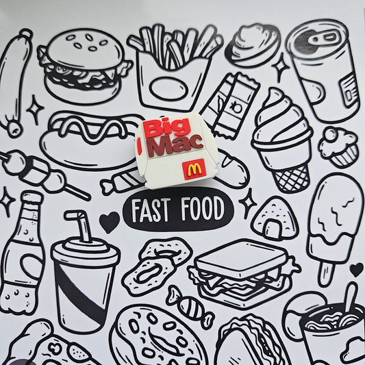 Big Mac inspired Croc Charm