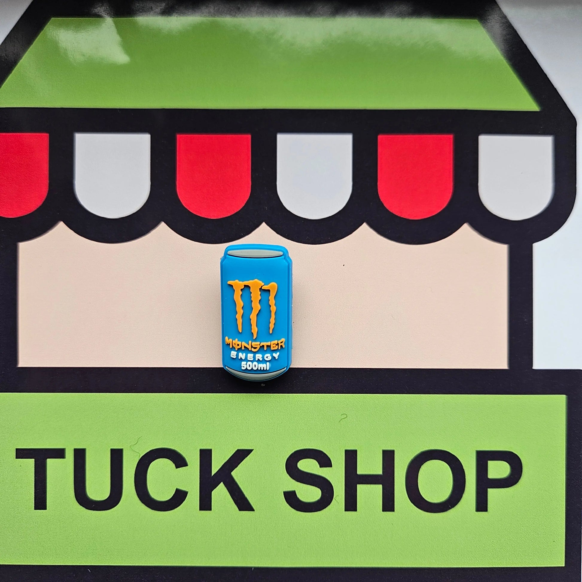 Blue Monster Can Croc Charm