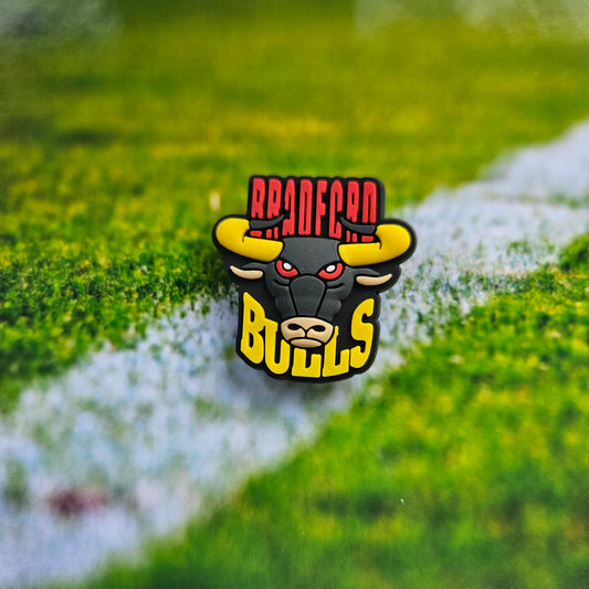 Bradford bulls rugby croc charm