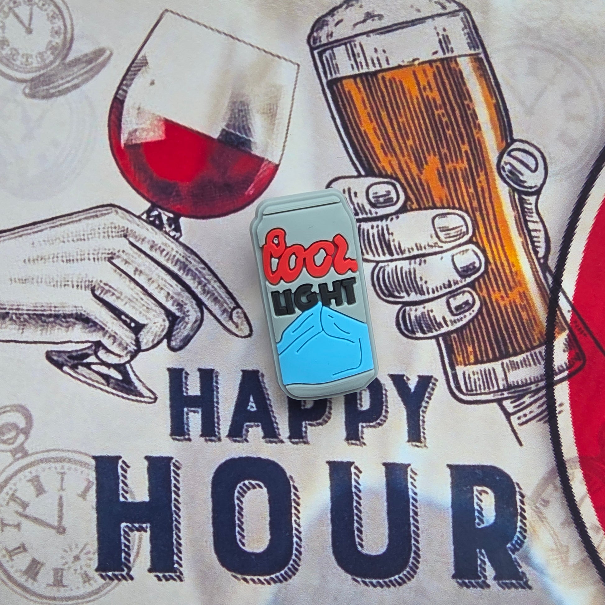 Coors Light Can Croc Charm