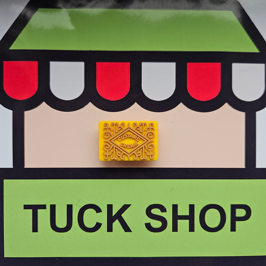 Custard Cream Croc Charm