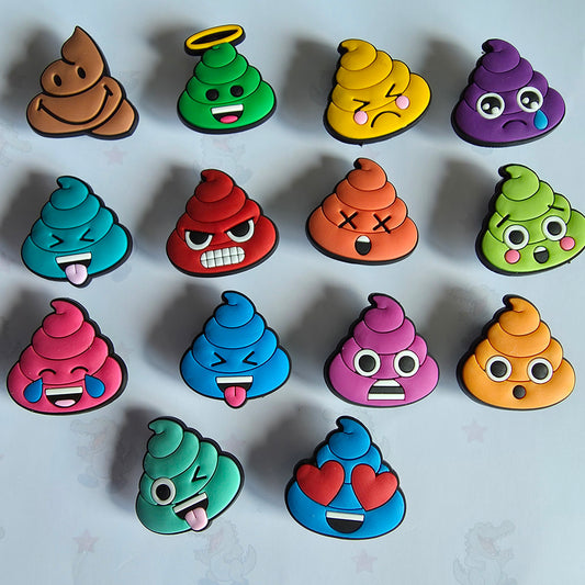 Emoji Poo Croc Charms
