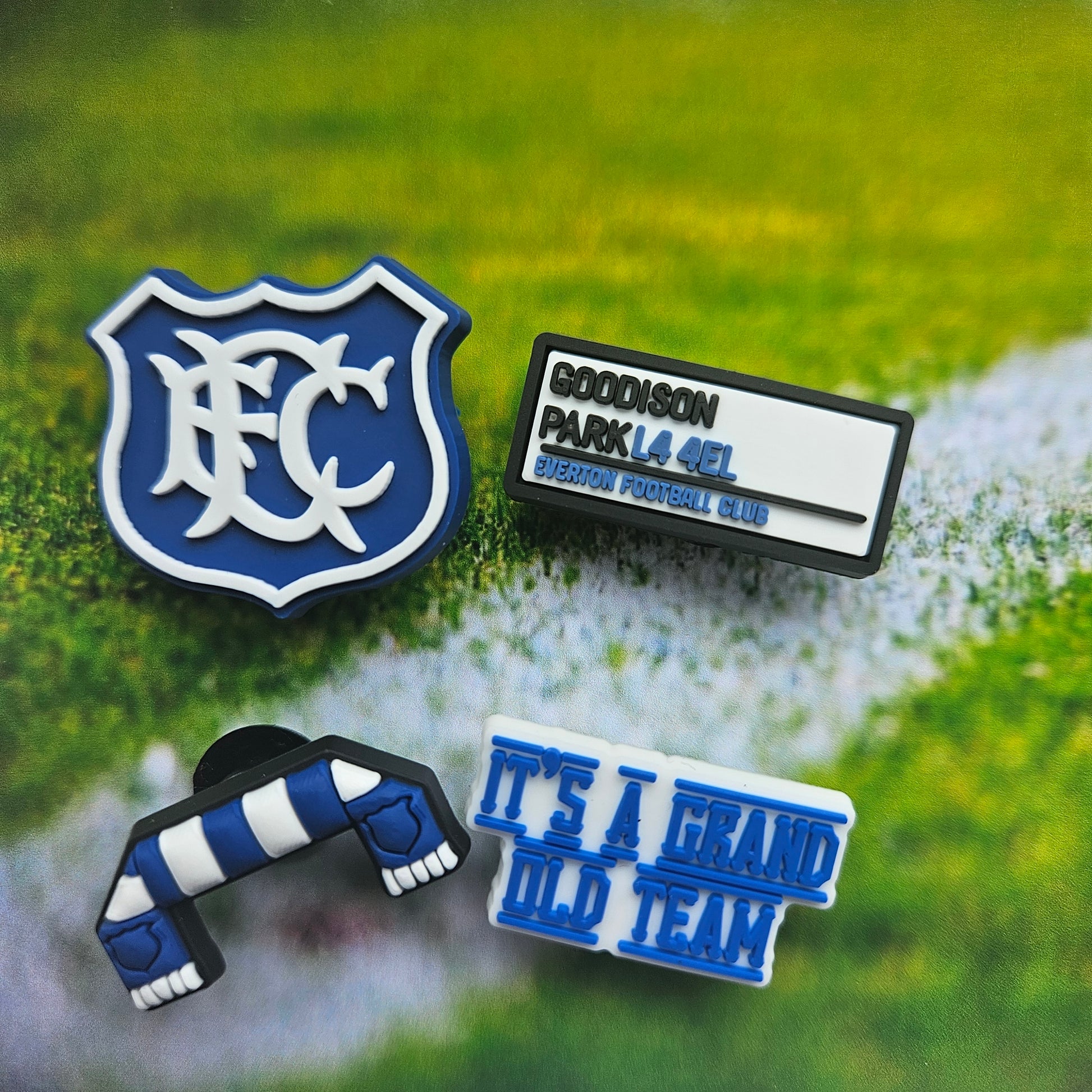 Everton Croc Charms Set Of 4 - Laughing Croc