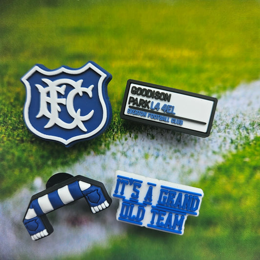 Everton Croc Charms Set Of 4 - Laughing Croc