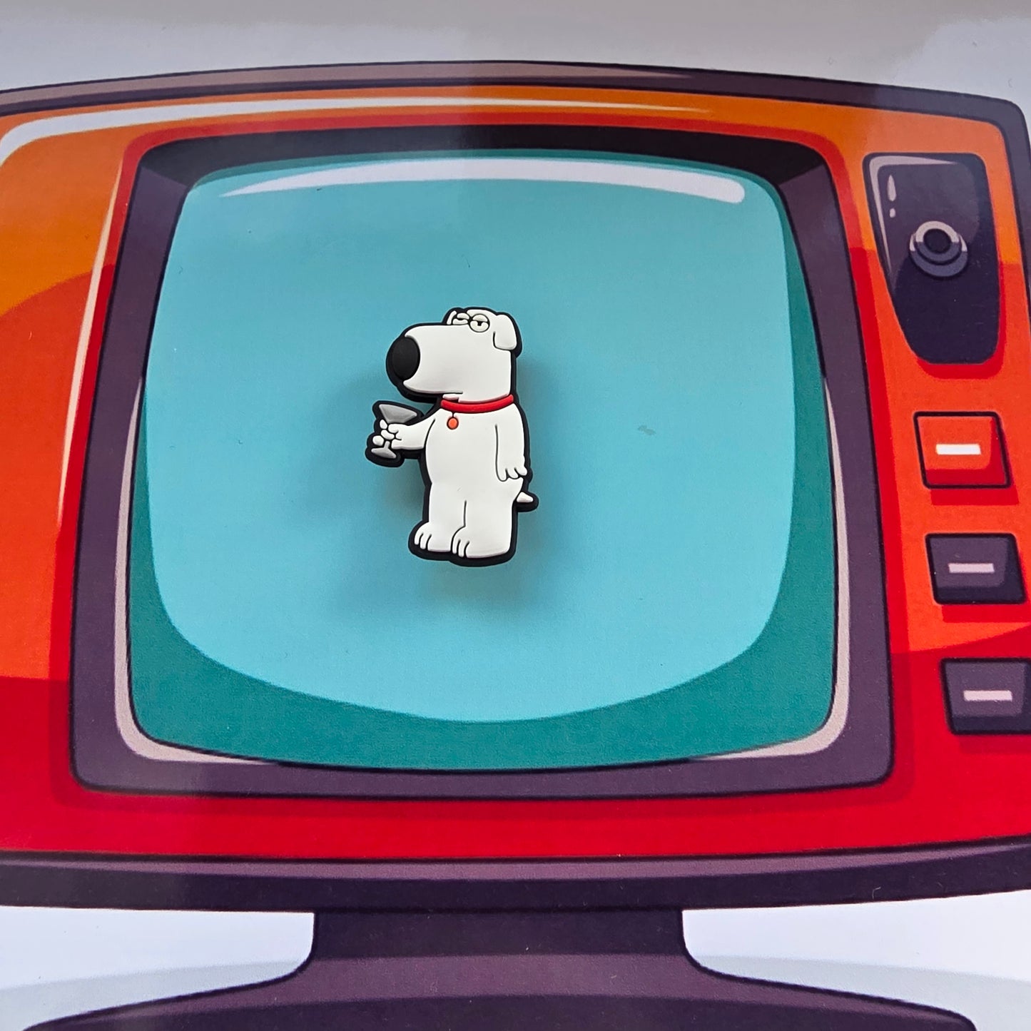 Family Guy Inspired Croc Charm Brian