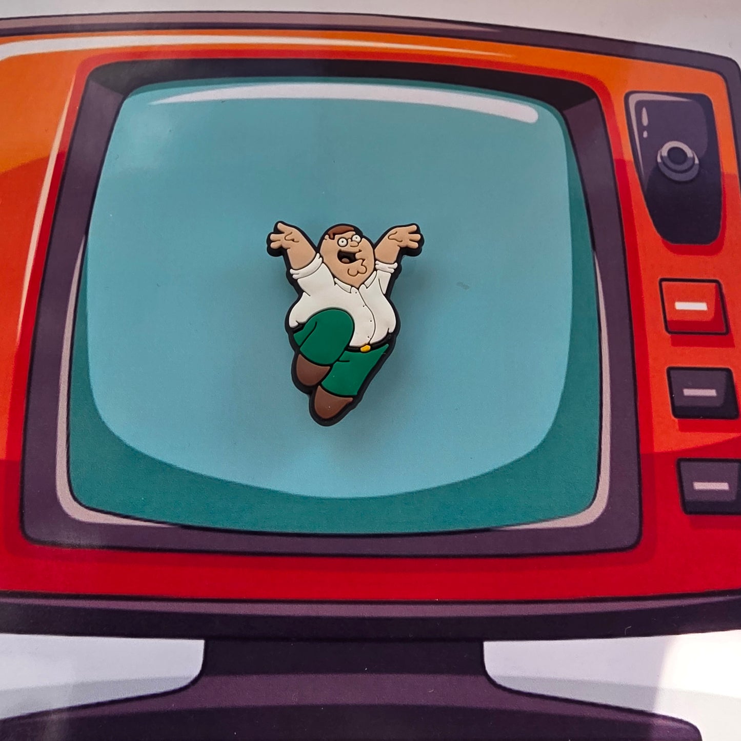 Family Guy Inspired Croc Charm Peter