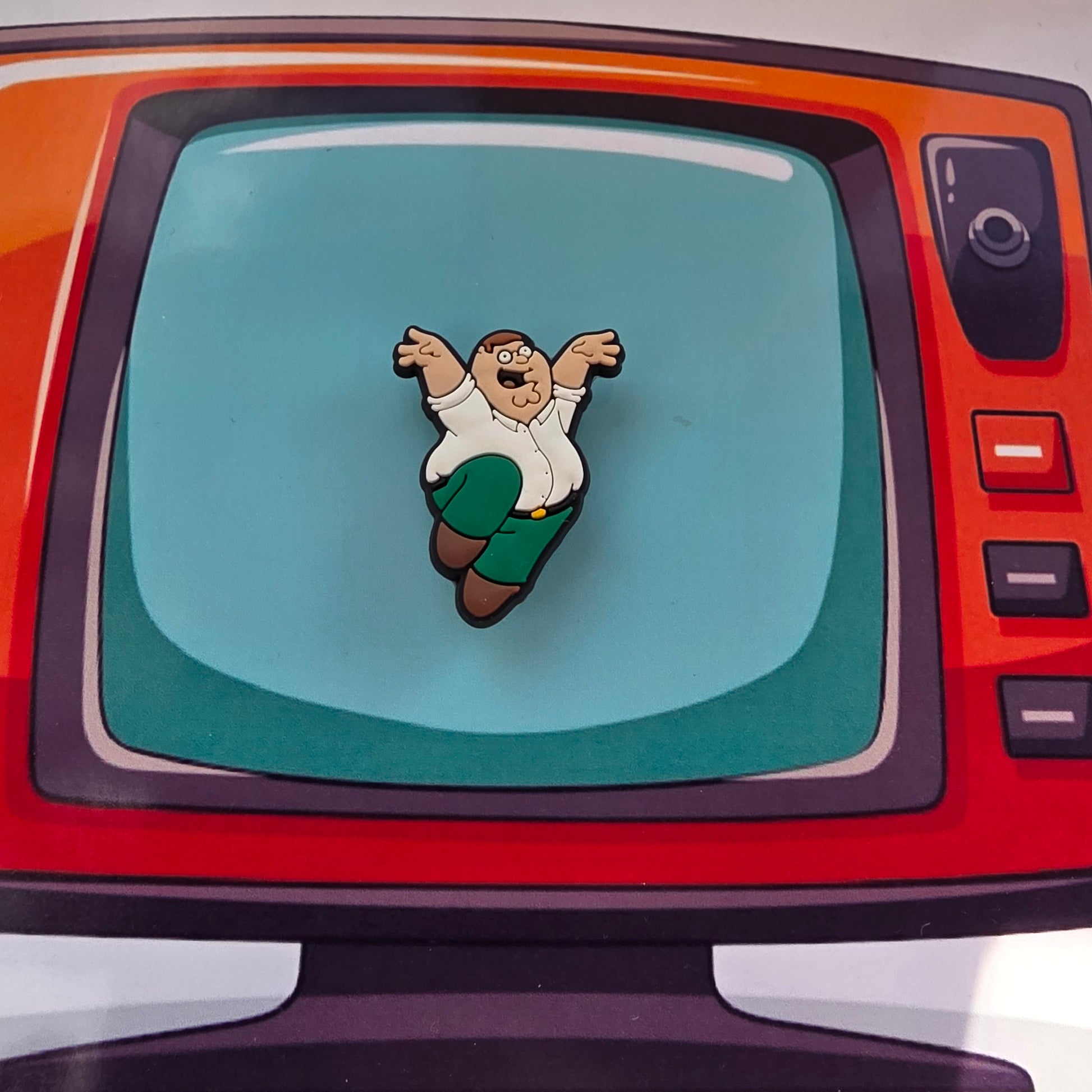 Family Guy Inspired Croc Charm Peter