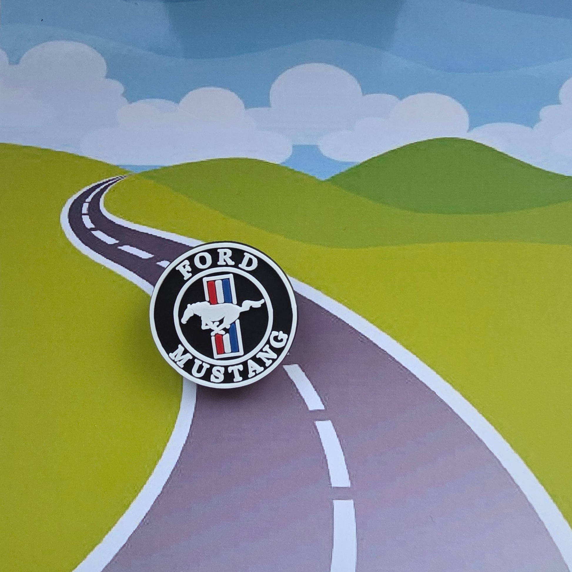 Ford mustang logo Croc Charm 