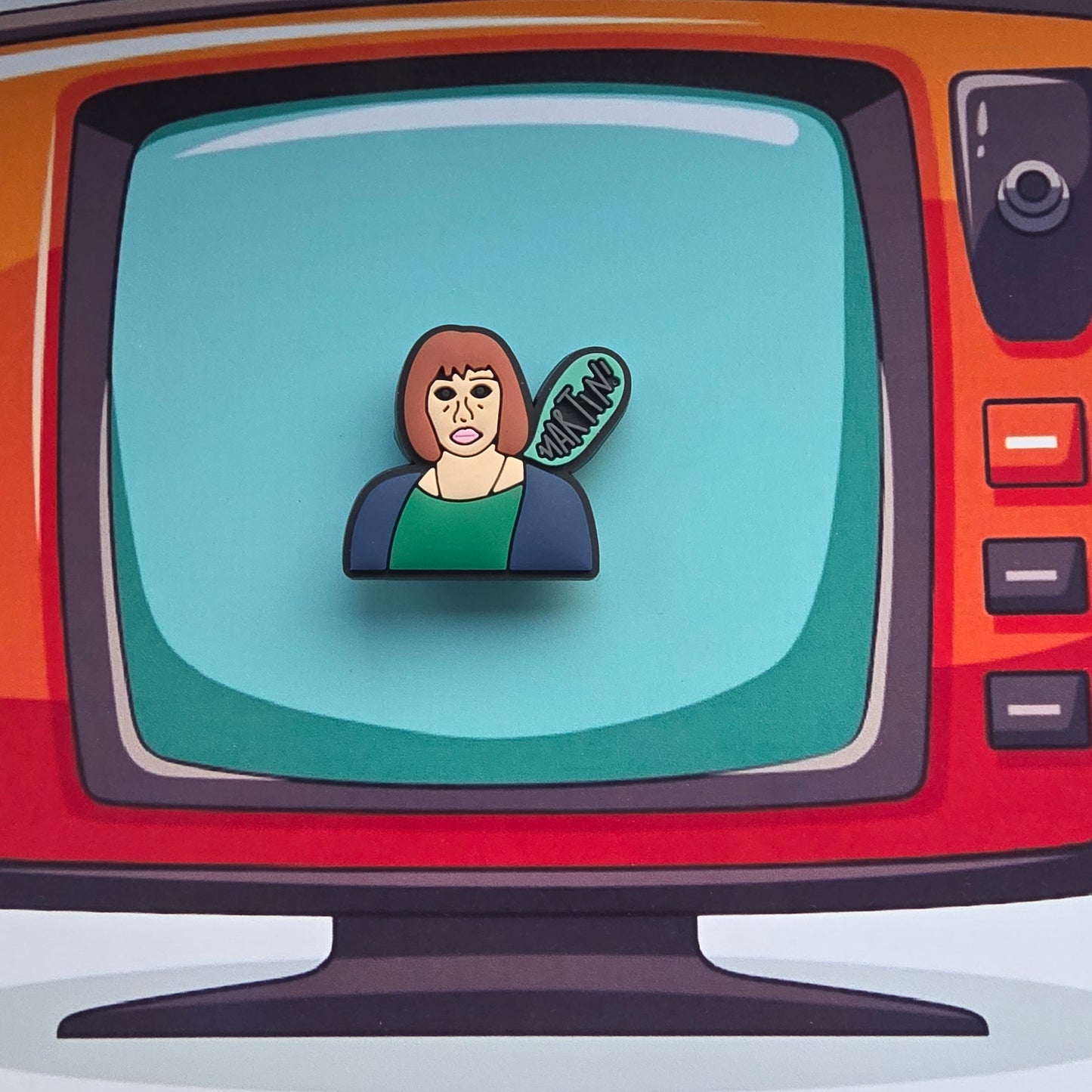 Friday Night Dinner Croc Charm - Jackie