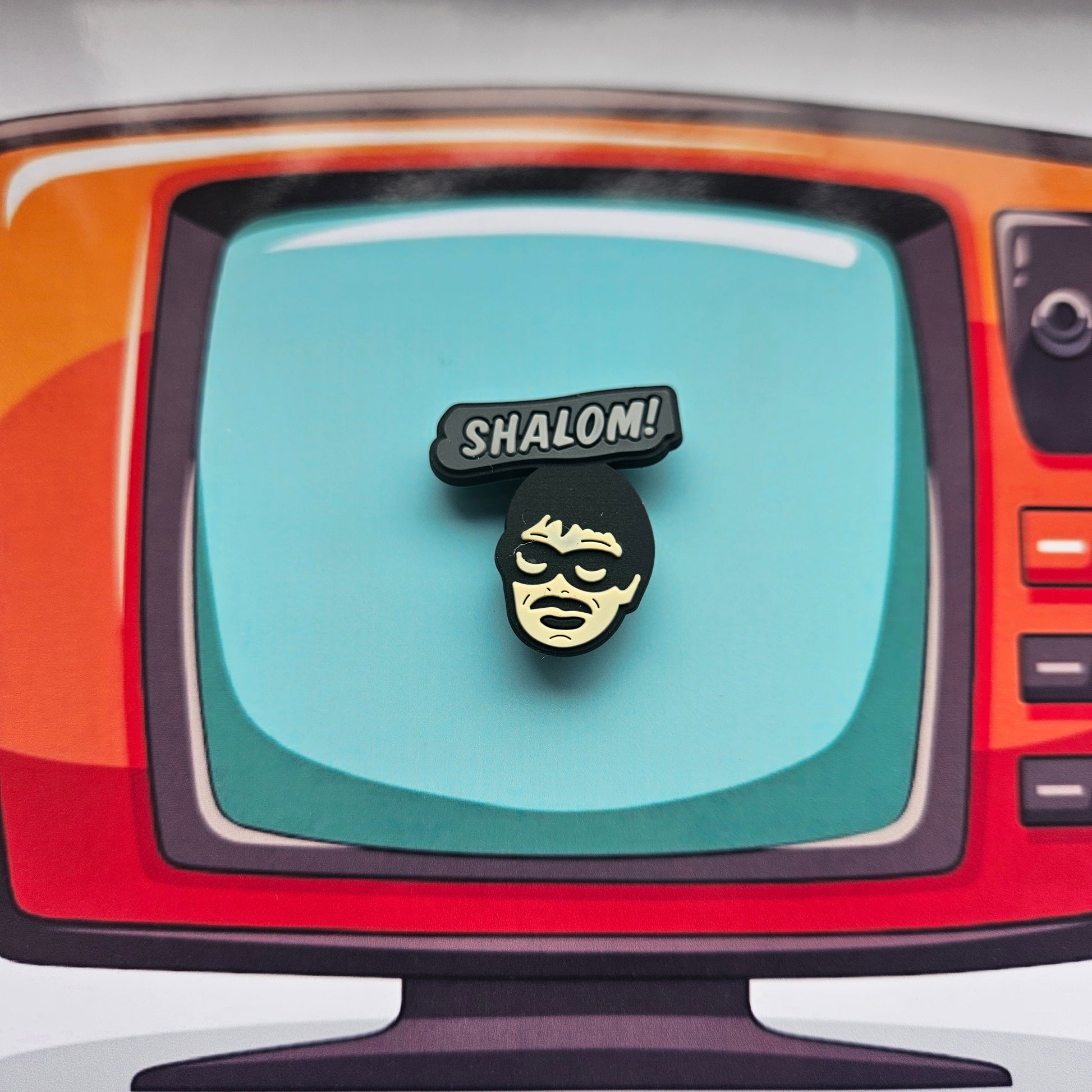 Friday Night Dinner Croc Charm - Jim shalom