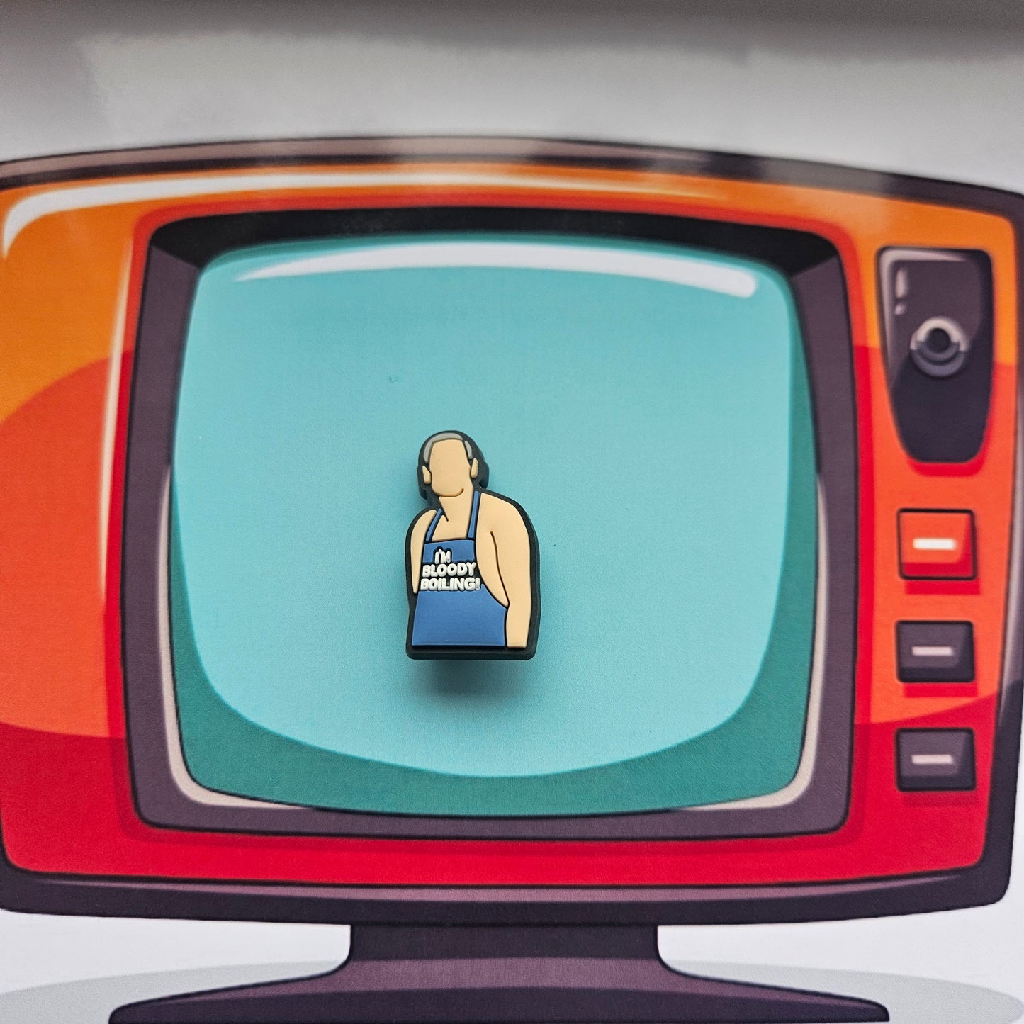 Friday Night Dinner Croc Charm - Martin