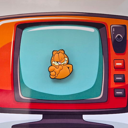 Garfield Inspired Croc Charm