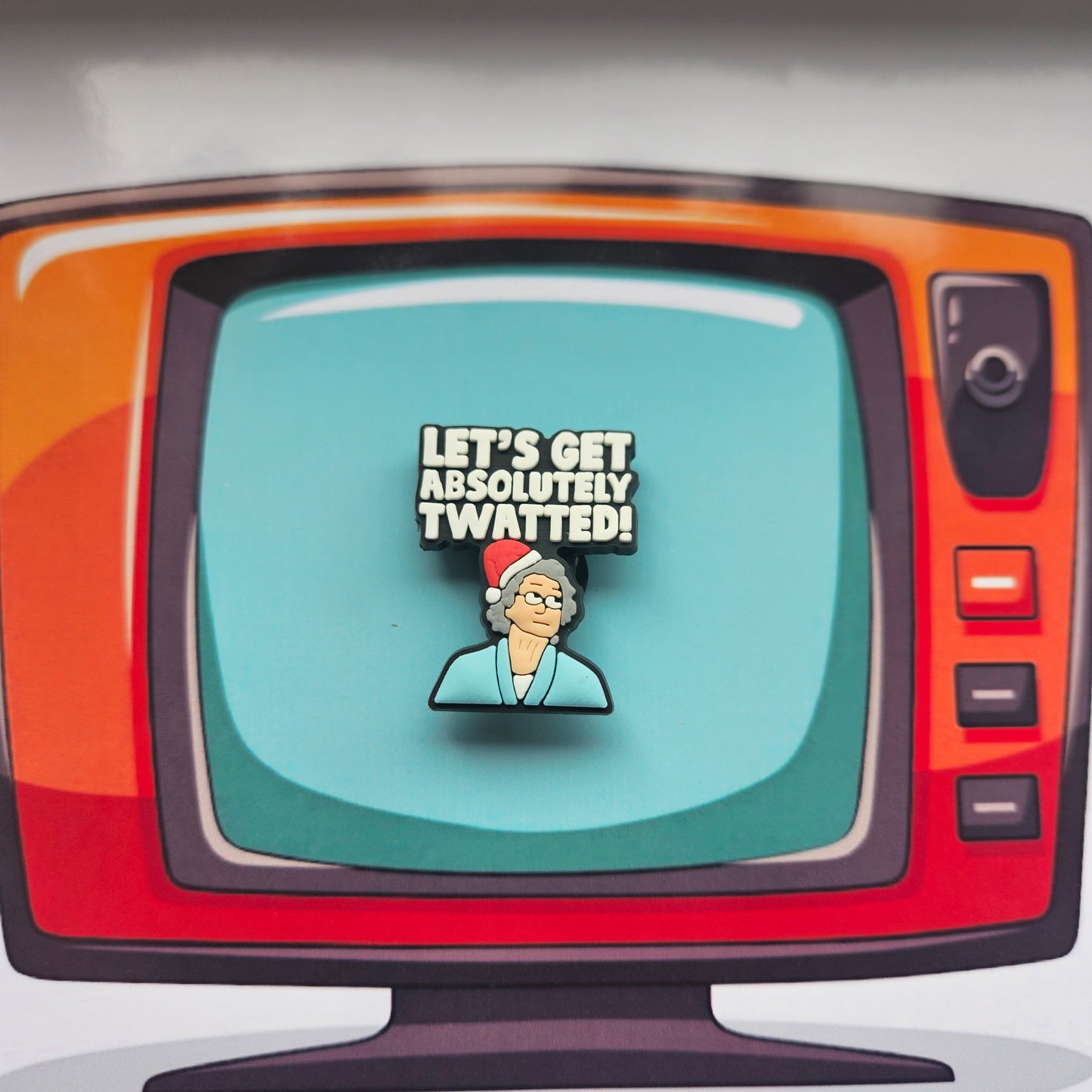 Gavin & Stacey Croc Charm Lets get twatted