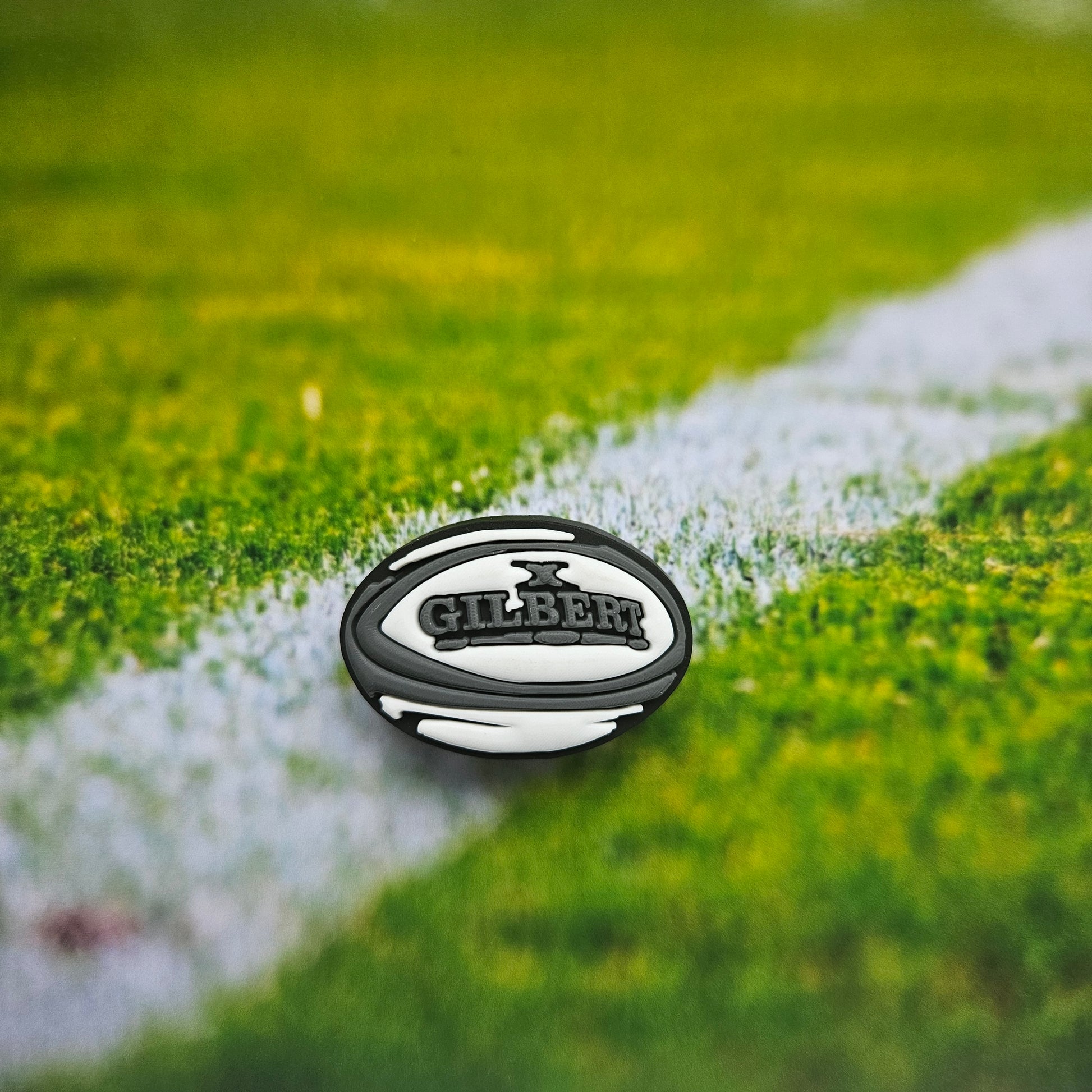 Gilbert Rugby Ball Croc Charm