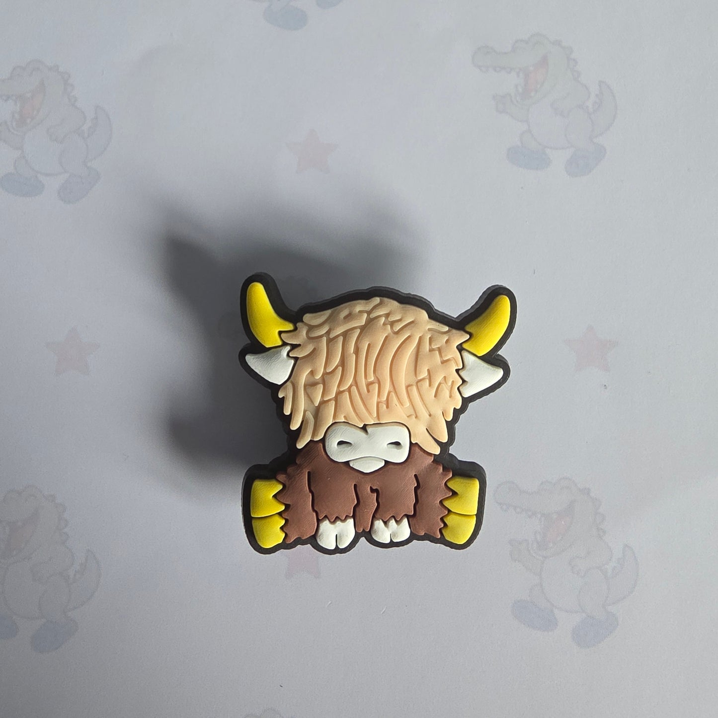 Highland Cow Croc Charm 