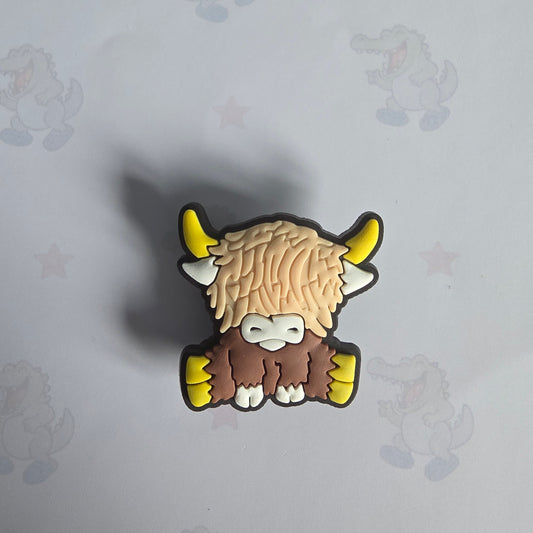 Highland Cow Croc Charm 