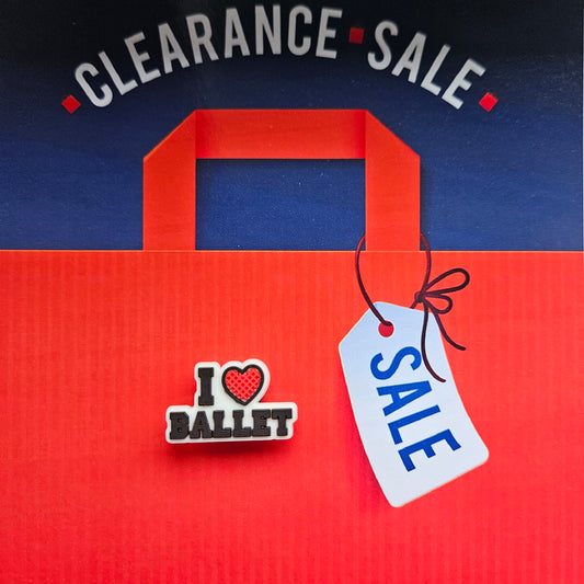 I Love Ballet Croc Charm