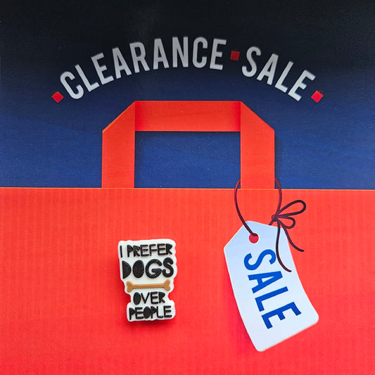 I Prefer Dogs Croc Charm