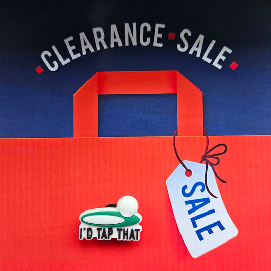 I'd Tap That Golf Croc Charm