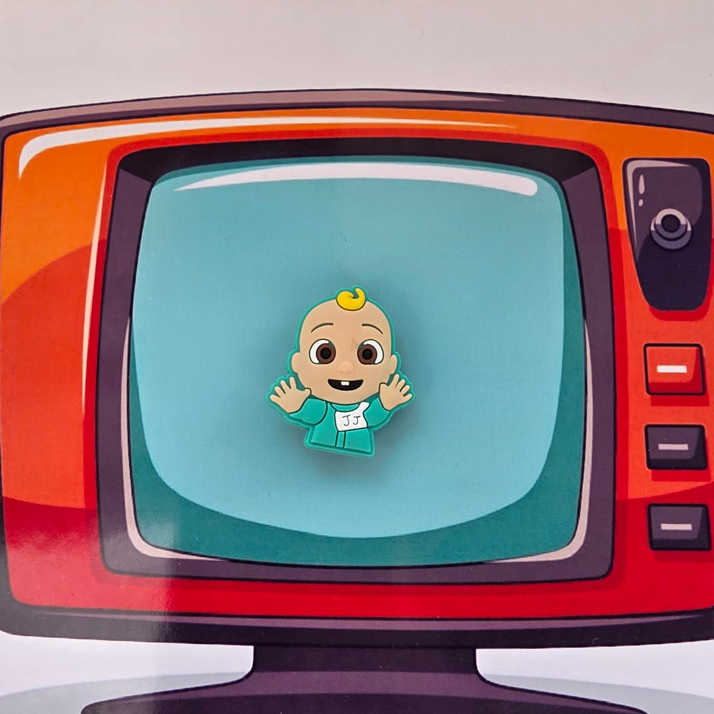 JJ Coco melon Inspired Croc Charm