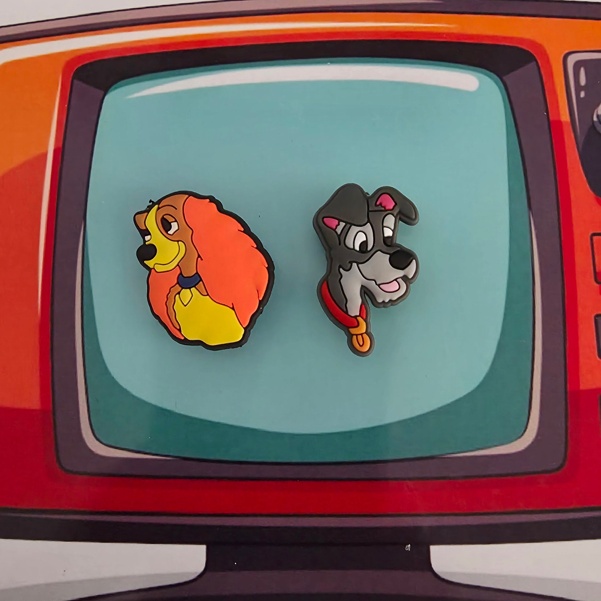 Lady and the Tramp Inspired Croc Charms