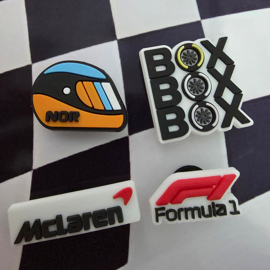 Lando Norris Formula 1 Croc Charms – Set of 4