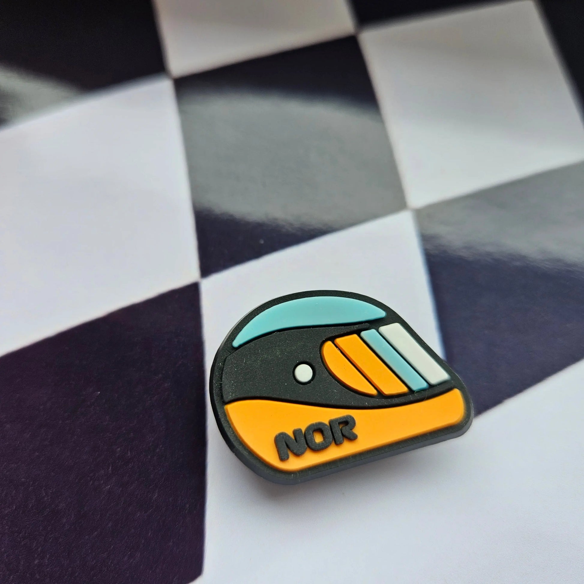 Lando Norris Helmet Formula One F1 Croc Charm - Laughing Croc