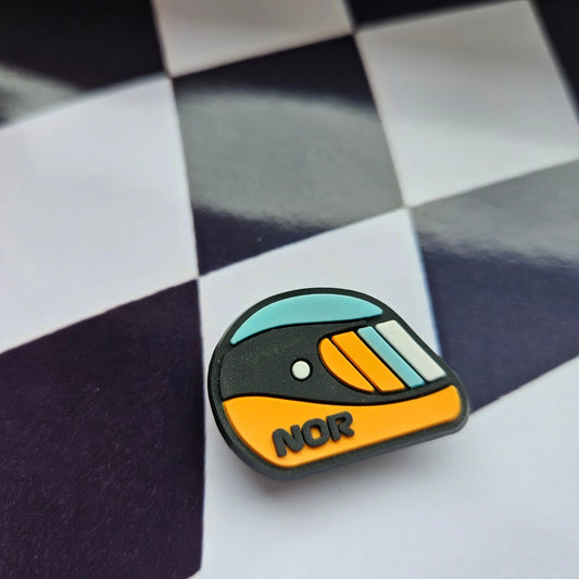 Lando Norris Helmet Formula One F1 Croc Charm - Laughing Croc