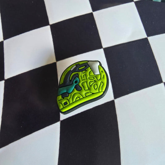 Lando Norris Inspired Green F1 Helmet Croc Charm