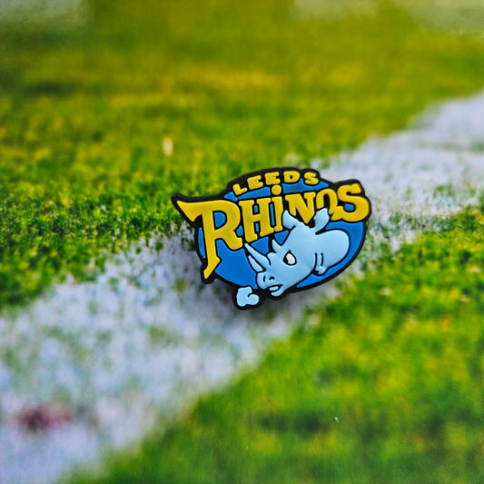 Leeds Rhinos Rugby Croc Charm - Laughing Croc