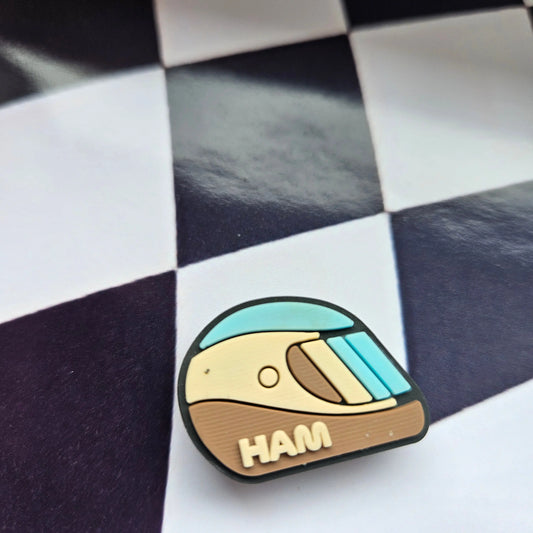Lewis Hamilton Helmet Formula one F1 Croc Charm - Laughing Croc