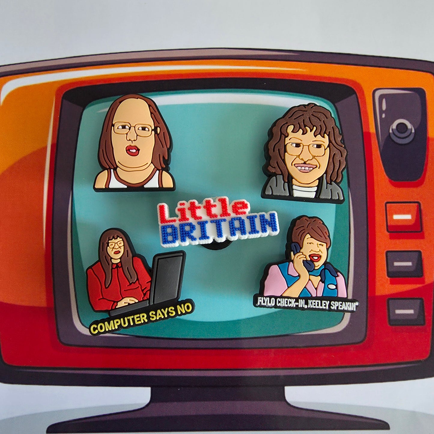 Little Britain Croc Charms